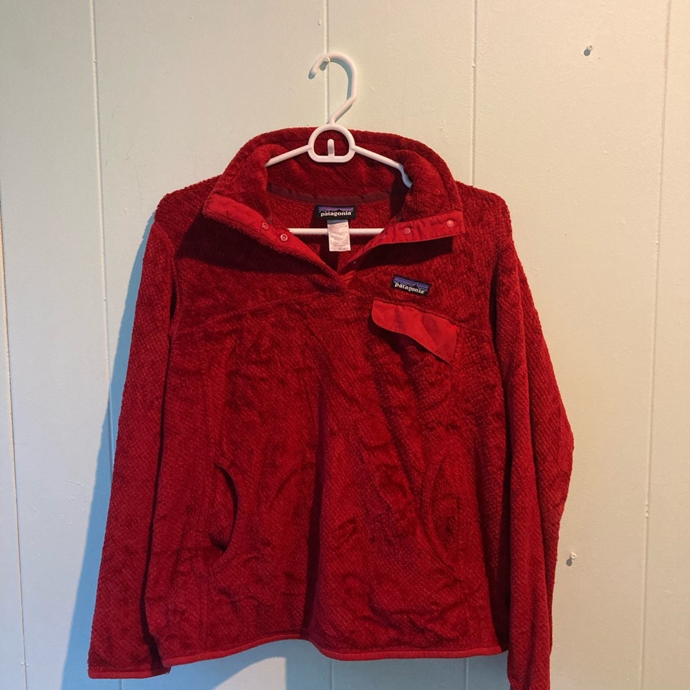 Patagonia Red Re-Tool Snap-T Pullover